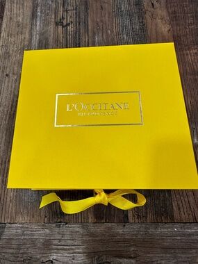 L'OCCITANE Bright Yellow Gift Box with Gold Logo